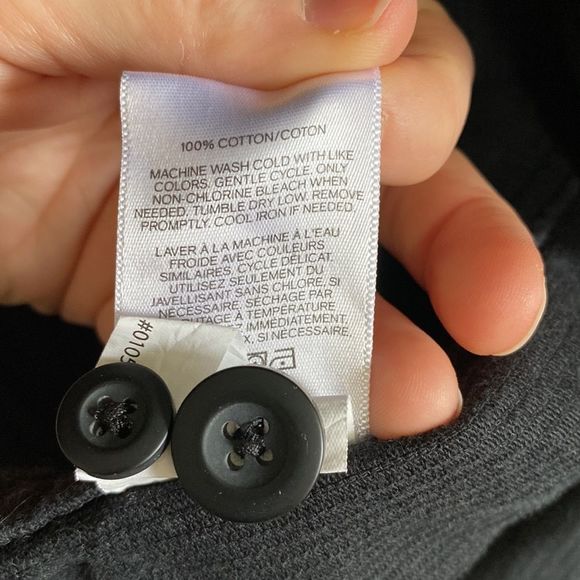 Express Black Velvet Corduroy Cord Over Jacket Button Up Size Medium - Picture 6 of 6